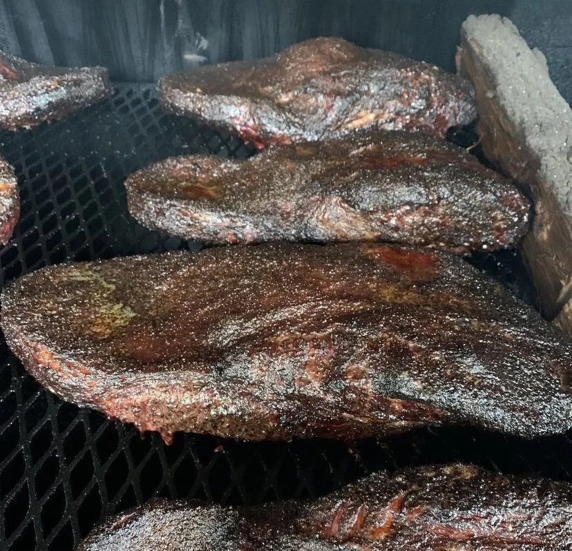 Texas Craft BBQ Smoked Brisket, Slow Cooked in Wood-fire Smoker