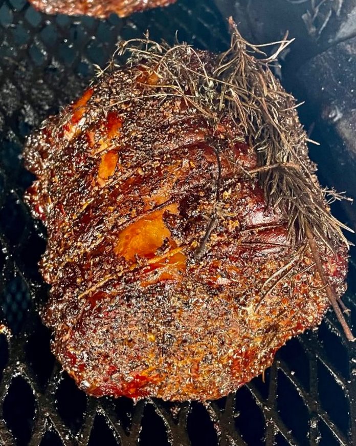 Herb Smoked Pork Butt. Wood-Fired Smoked BBQ.